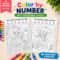 Color by Number Worksheets for Kids | Fun & Educational Printable PDF