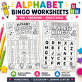 Alphabet Bingo Worksheets for Kids | Letter Recognition Printable PDF