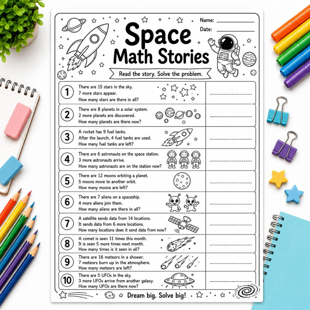 Mixed Math Word Problems Worksheets for Kids | Printable PDF